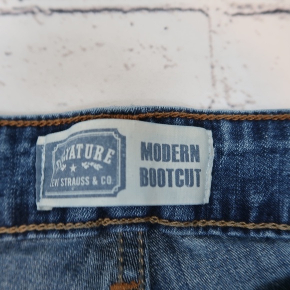 Levi's Signature Modern Bootcut 32x29 Dark Wash Mid Rise - Picture 6 of 15